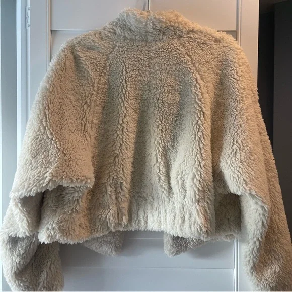 Anthropologie Cream Faux Fur Jacket - Picture 4 of 4